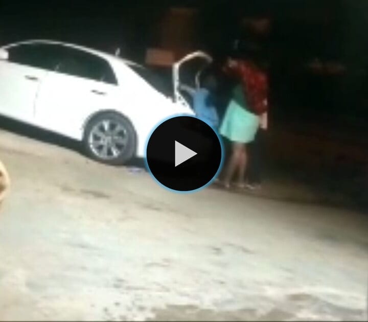 [Video] Alert Police: Woman Throws Man In Car Boot