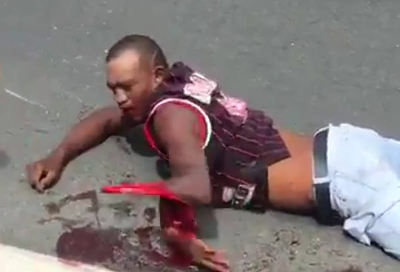 Extremely graphic: Truck driver runs over two hijackers