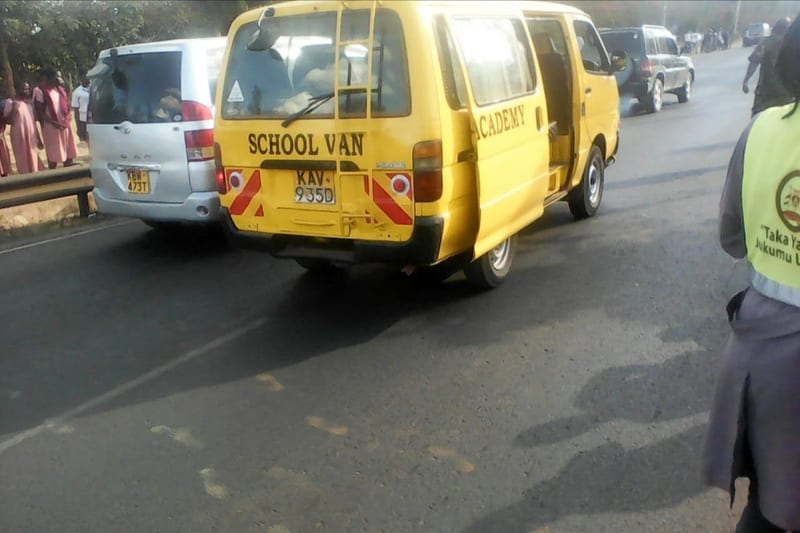 Photos: Hit and run incident on Lang'ata Road, school children feared dead