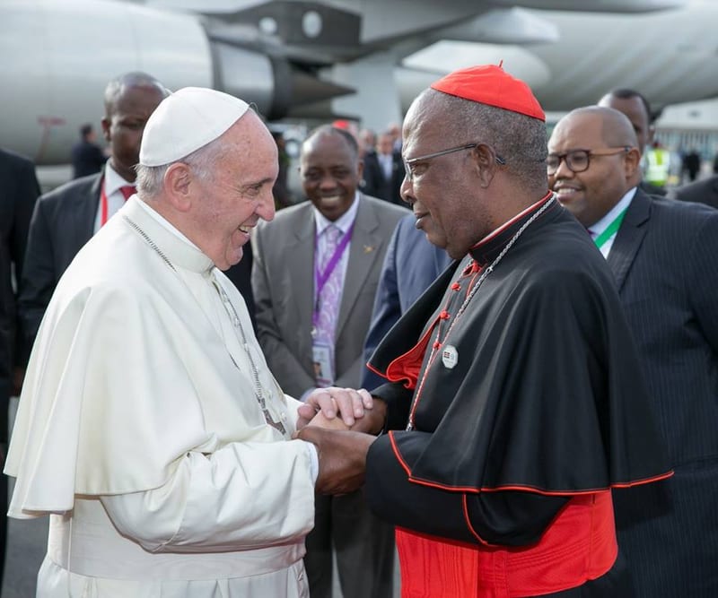 Pope Francis and Cadinal John Njue