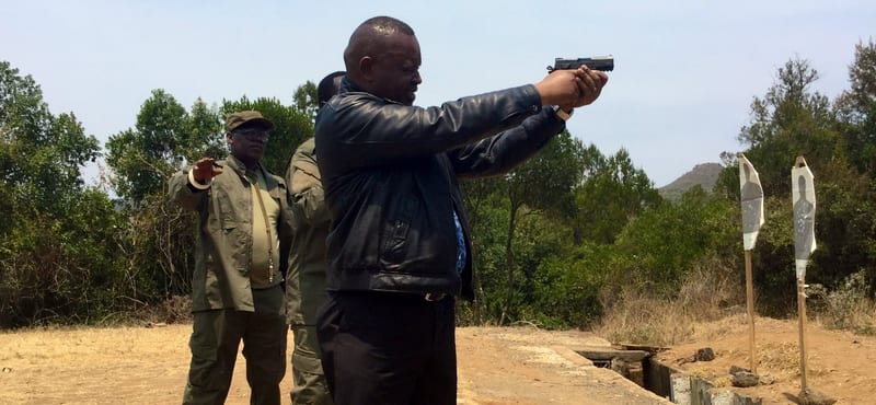 VIDEO — DCI Director George Kinoti Showcases His Shooting Skills