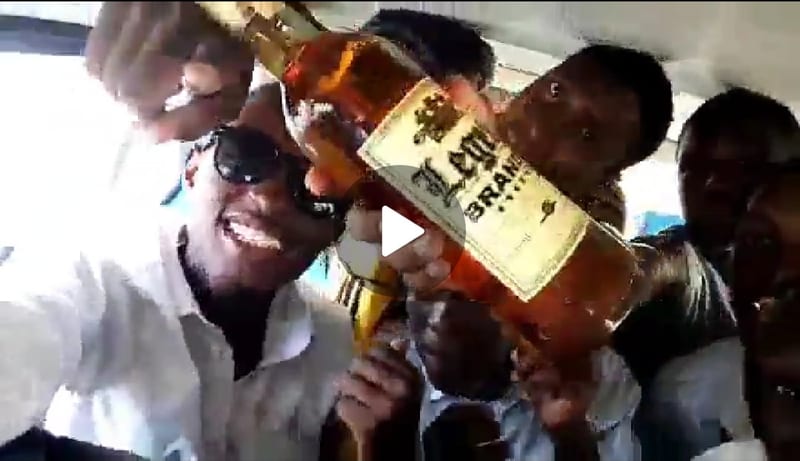 VIDEO — High School Students Caught On Camera With Booze And Miraa