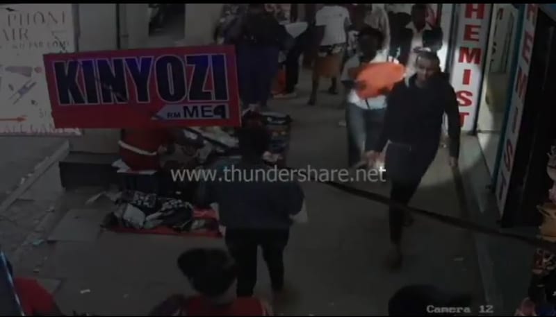 VIDEO — CCTV Footage Shows Main Suspect In The Latema Road Explosion Carrying A Suspicious Box