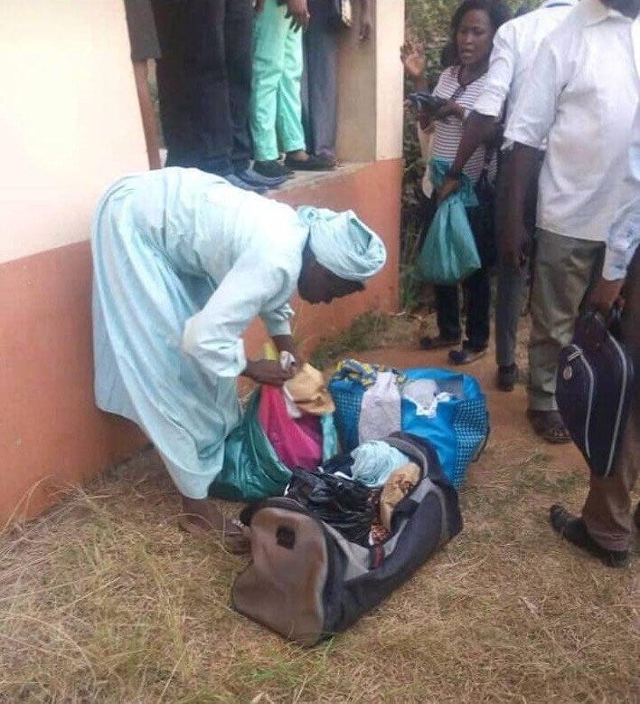 Drama As Man Is Caught Dressed As A Woman In A Girls' Hostel In Nigeria