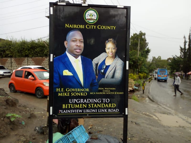 Photos: Rogue Contractor Leaves Raw Sewage Flowing Along Likoni Link Road