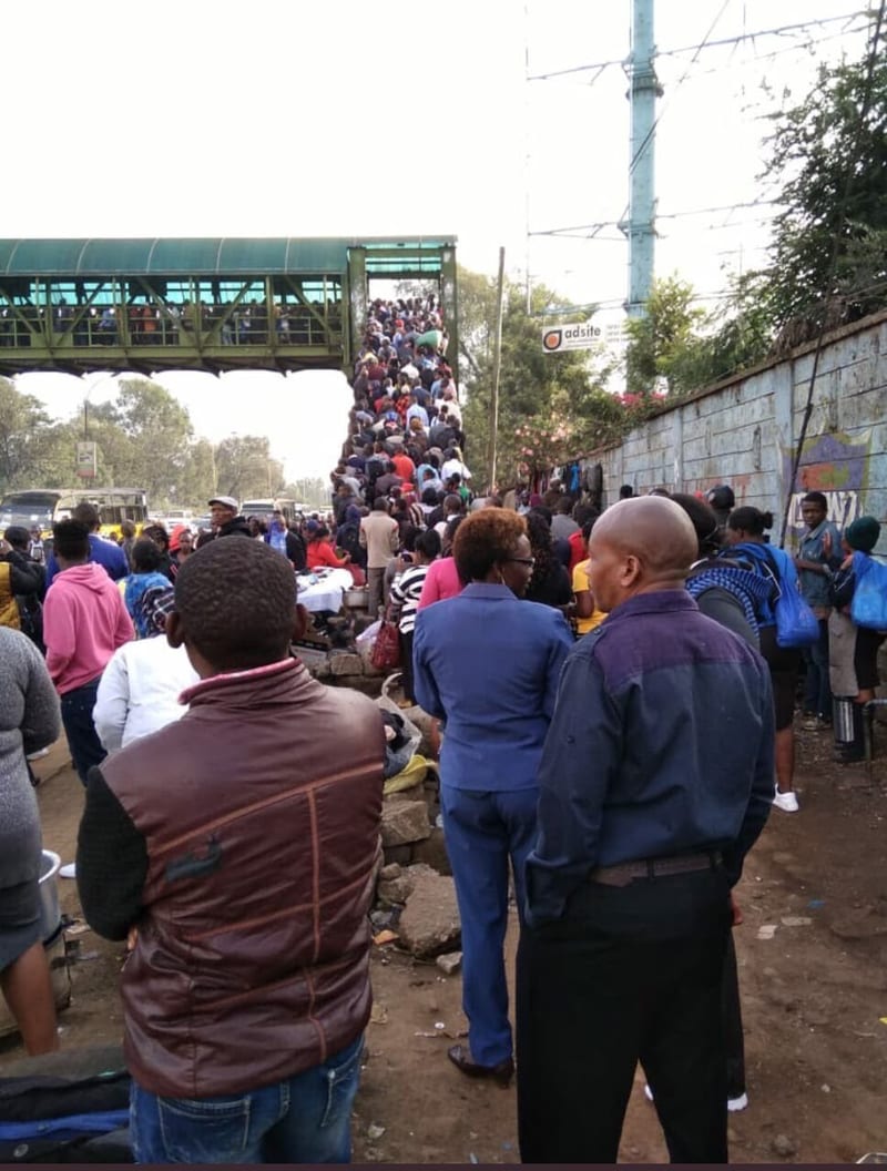 Photos: Crisis In CBD As Kenyans Walk To Work, Muggers Take Control Of City