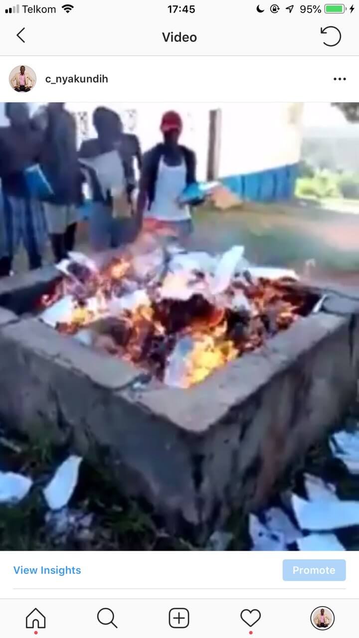 Kwale High School Students Burn Books, Threaten To Rape Fred Matiang'i