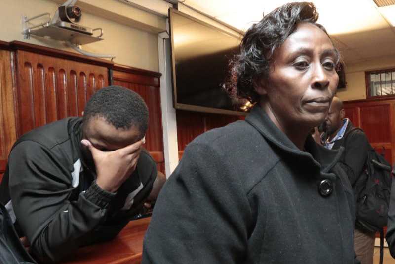 Joseph Irungu breaks in court before the session begins :: Kenya