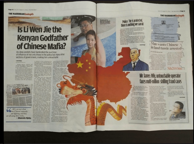 Murder In The Mara: Wenjie Li Associate Kills Tourists As Mafia Chinese Operative Is Deported