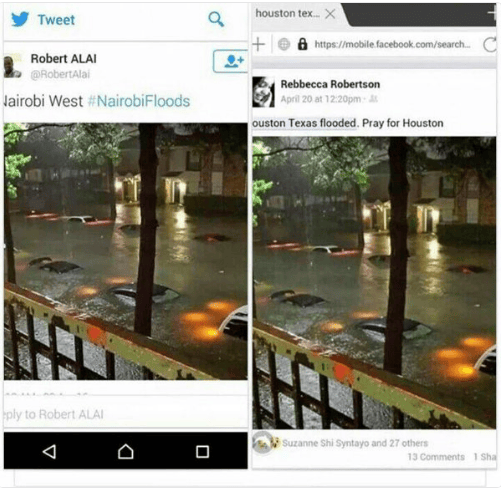 Fake Photo Of Nairobi Floods Exposes Robert Alai. Is Retirement Calling?