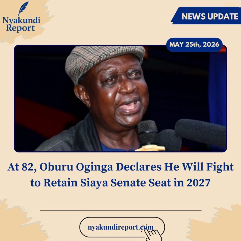 82-Year-Old Oburu Oginga Declares Bid to Defend Siaya Senate Seat in 2027