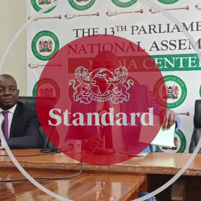 Majimbo Kalasinga and Wilber Oundo address media over Finance Bill 2026 dispute and parliamentary ejection claims.