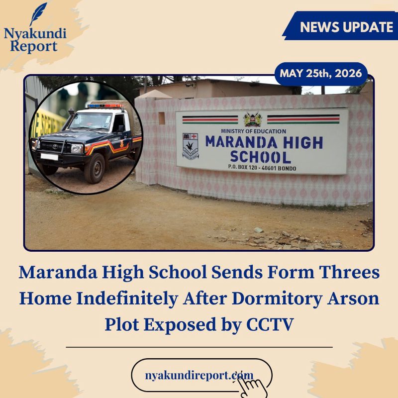 Maranda High School Sends Form Three Students Home After Suspected Dormitory Arson Attack