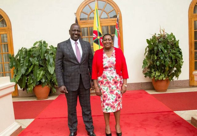 Mary Wambui and President William Ruto