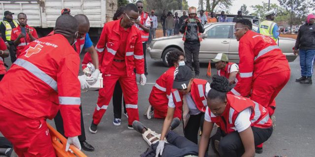 Kenya Red Cross team in action