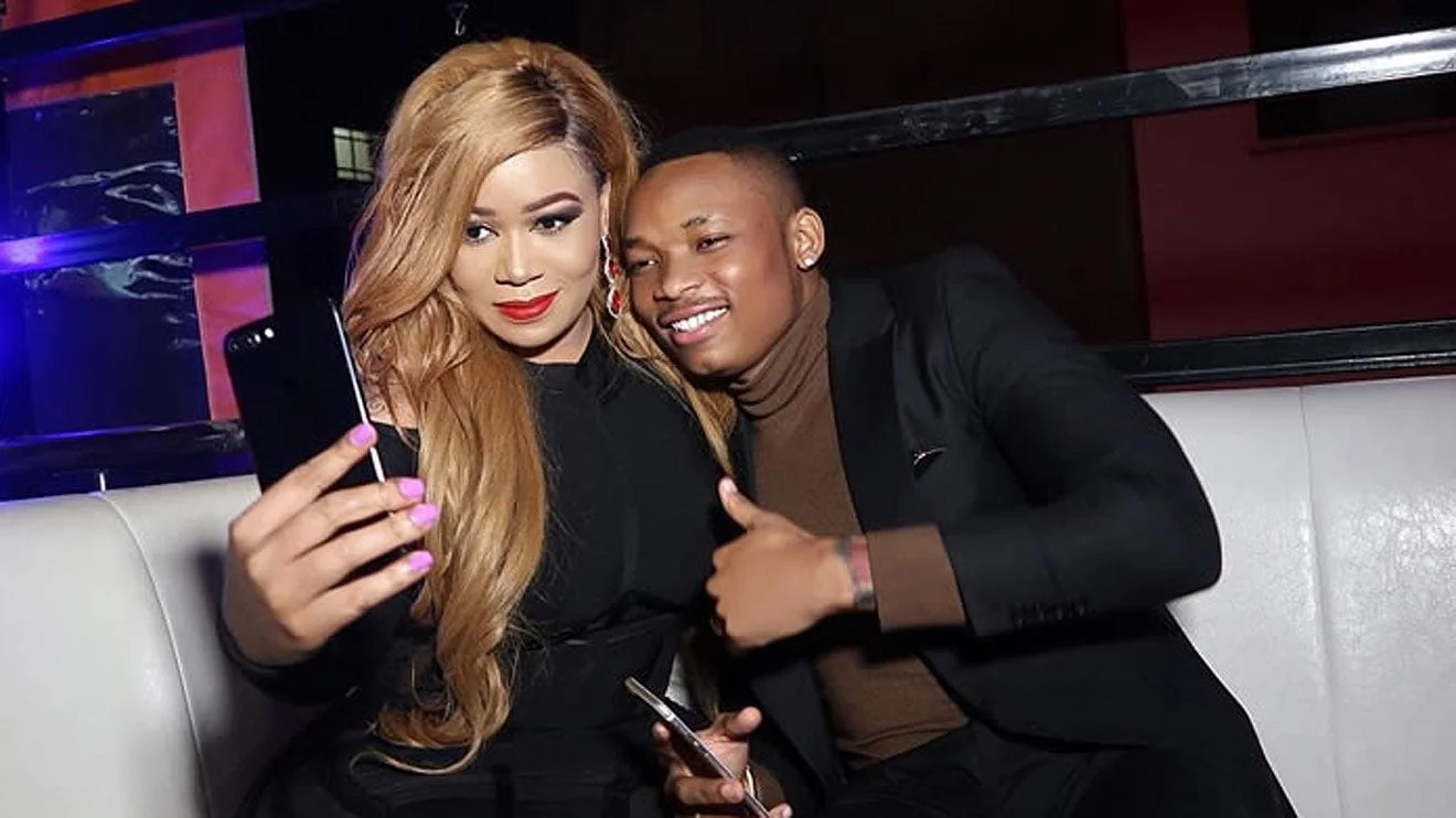 HAPPIER TIMES: Musician Otile Brown with socialite Vera Sidika. PHOTO
