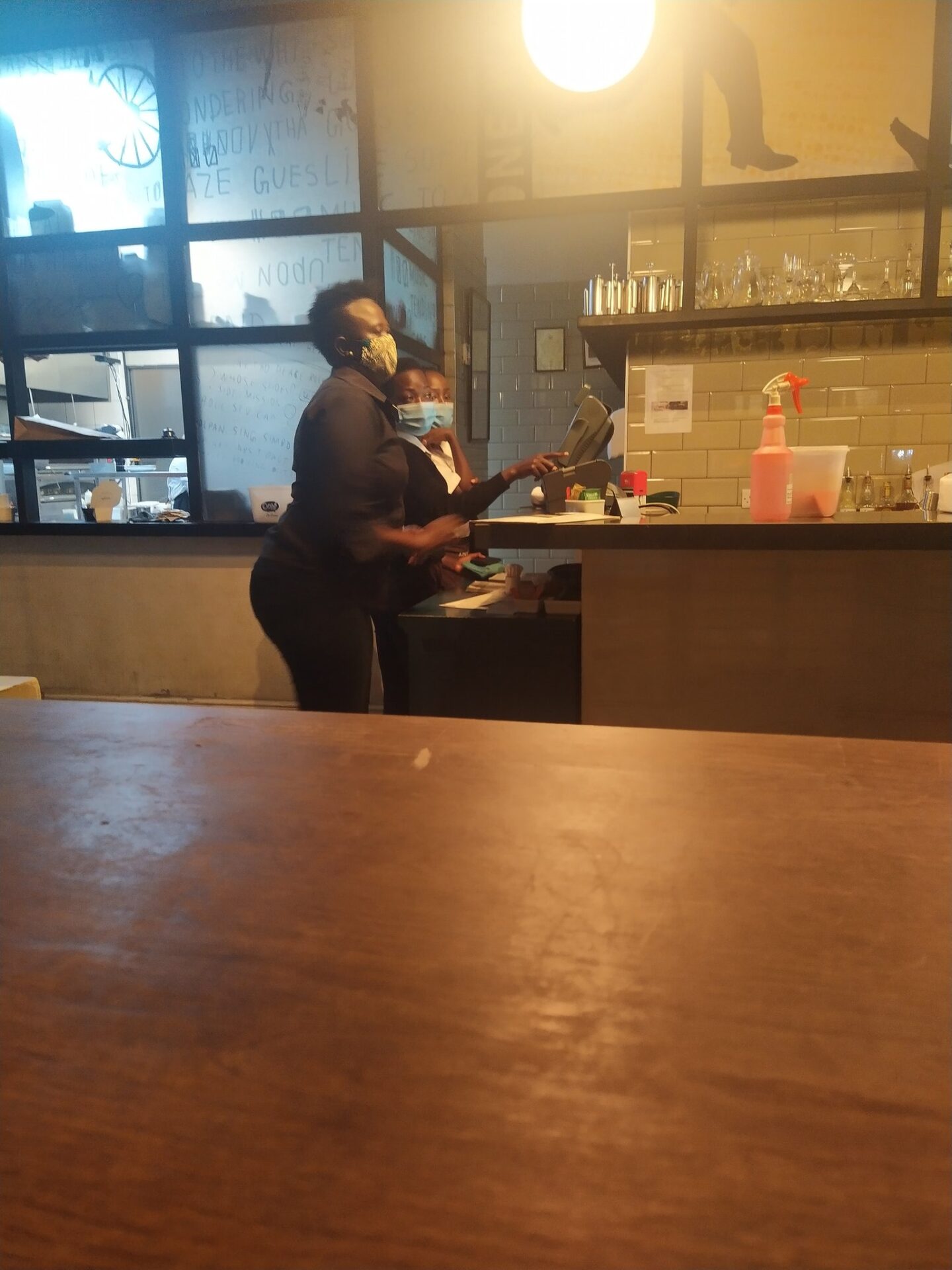 CAPTION: Artcaffe Lavington Branch Manager Jane Amonje as captured by a Twitter user who claimed to have witnessed her publicly harass a waitress on Thursday, November 26