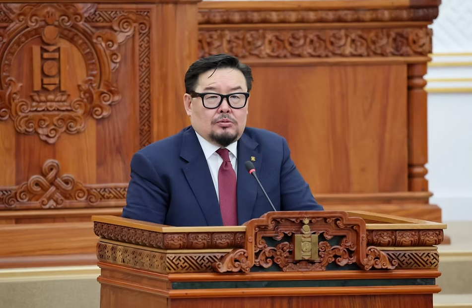 An image of Mongolia’s Prime Minister Gombojav Zandanshatar